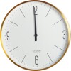 House Doctor - Vægur - Clock Couture - Hvid Og Guld - Ø 30 Cm