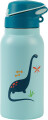 I-Drink - Termoflaske - 350 Ml - Dino Kids Med Foldbar Hætte