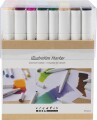 Illustration Marker - Tykkelse 1 8 Mm - Standardfarver - 48Stk