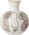 Bloomingville - Irini Vase - Hvid - Stentøj - H 22 5 Cm