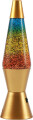 Itotal - Led-Glitterlampe Med Guldfod Og Regnbueglitter - Rainbow