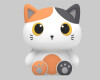 Itotal - Sparegris Orange Cat 27 Cm