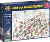 Jan Van Haasteren Puslespil - 1000 Brikker - It S All Going Downhill