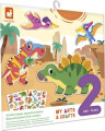 Janod - Genanvendelige Tykke Klistermærker - Dinosaurs