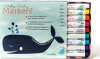 Jaq Jaq Bird - Wishy Washy Markers - Farvetusser - 9 Stk
