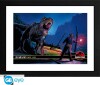 Jurassic Park - Framed Print Alan Grant Vs T-Rex 30X40 X2