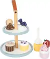 Legemad I Træ - Cupcakes Med Kageopsats - Small Foot