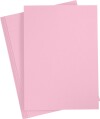 Karton - A3 - 180 G - Lys Pink - 25 Ark