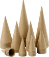 Kegle - H 8-20 Cm - Ø 4-8 Cm - 50 Stk