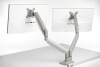 Kensington - Smartfit One-Touch Monitor Arm Dual - Light Grey