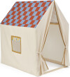 Kids Concept - Legetelt - Dusty Blue Check - 110X80X124 Cm