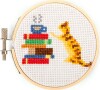Korssting Broderi Kit - Kat - Mini - Kikkerland