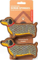 Kikkerland - Dachshund Scrub Sponge - Gravhund Skrubbesvamp