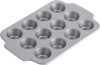 Kitchenaid - Metal Bakeware Mini Round Cake Pan 12Pcs - Silver