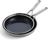 Kitchenaid - Multiply Frypan Set - Silver - 24 Cm 28 Cm