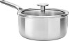Kitchenaid - Multiply Saucepan With Lid - Silver - 16 Cm