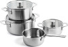 Kitchenaid - Stainless Steel Sheet Frypan 4Pcs Set Casserole With Lid 16-20