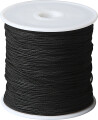 Knyttesnor - Tykkelse 1 Mm - Polyester - Sort - 50 M