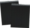 Kollegieblok A7 Linjeret Sort Pp 50 Blade - Bright Office