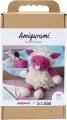 Kreativt Sæt Med Amigurumi - Får - Pink - Offwhite