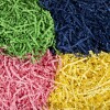 Krøllede Papirstrimler - L 25-30 Cm - B 3 Mm - Blå - Mørk Grøn - Pink -