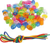 Lav Perlekæde - 70 Transparente Perler Med Snor