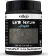 Vallejo - Earth Texture Acrylic - Black Lava Asphalt 200 Ml - 26214