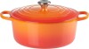 Le Creuset - Gryde Med Låg - Orange - 24 Cm - 4 2 L