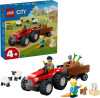 Lego - Lego City - Rød Traktor Med Anhænger Og Får 60461