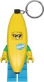 Lego - Nøglering Med Led Lys - Banan Mand