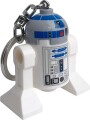 Lego Star Wars - R2-D2 Nøglering Med Led - Ledlite - 9 Cm