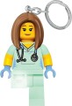 Lego - Nøglering Med Lys - Sygeplejerske - Ledlite