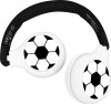 Trådløse Høretelefoner Til Børn - Fodbold - Sort Hvid