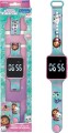 Gabbys Dukkehus - Ur - Digitalt Led Armbåndsur Til Børn - Lexibook