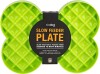 Lickimat -Slikkemåtte - Slow Feeder Plate Green 35X26X3Cm