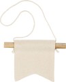 Lille Vægbanner - Svalehaleform - H 12 Cm - B 10 5 Cm - 300 G - Lys Natur 