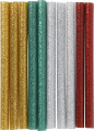 Lim Til Limpistol - L 10 Cm - Glitter - Guld Grøn Rød Sølv - 10 Stk