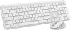 Logitech - Signature Slim Wireless Keyboard And Mouse Combo Mk950 Off-White