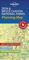 Lonely Planet Planning Map Zion Bryce Canyon National Parks