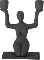 Bloomingville - Lucie Lysestage - Sort - Polyresin