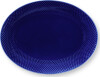Lyngby Porcelæn - Rhombe Color Ovalt Serveringsfad 35X26 5 Cm - Mørkeblå