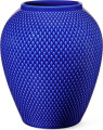 Lyngby Porcelæn - Rhombe Color Porcelænsvase 16 5 Cm - Mørkeblå