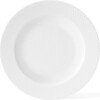 Lyngby Porcelæn - Rhombe Dyb Tallerken - 23 Cm - Hvid