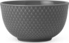 Lyngby Porcelæn - Rhombe Earth Skål 11 Cm - Slate