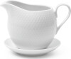 Lyngby Porcelæn - Rhombe Hvid Saucier 67 Cl