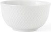 Lyngby Porcelæn - Rhombe Skål - 14 Cm - Hvid