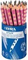 Lyra Groove Graphite B Blyant - Pink