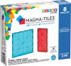 Magna-Tiles - Clear Colors Udvidelse Magnetsæt - Rektangler - 8 Stk