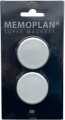 Magnet 35 Mm - Hvid 2 Stk Blister
