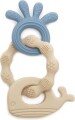 Biderangle I Silikone - Hval Og Blæksprutte Bideringe - Beige - Magni